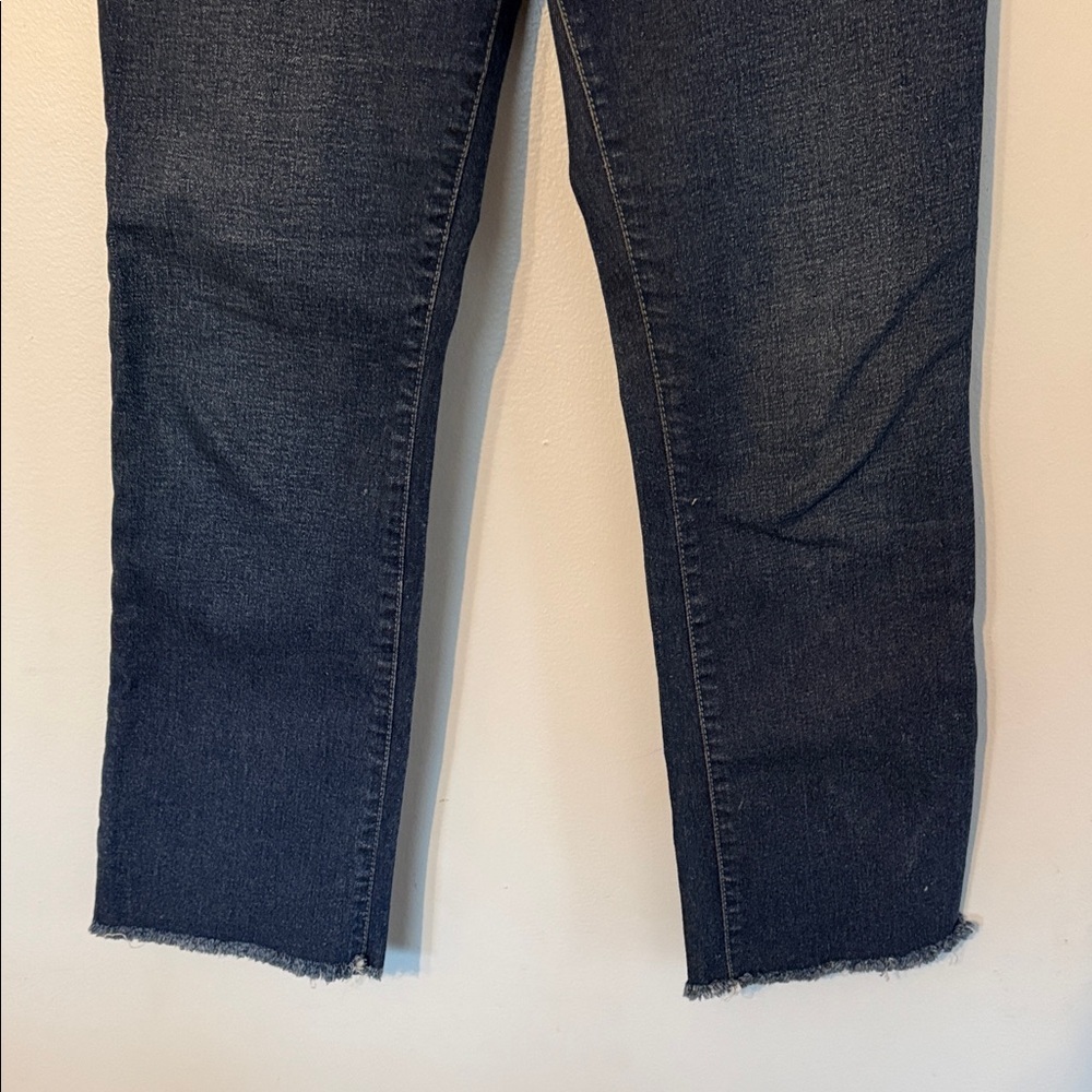 Pistola Dark Wash High Rise Cropped Straight Leg Jeans - Picture 3 of 7